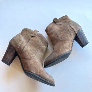 Indigo by Clarks Heath Harrier Suede‎ Ankle Boots Womens Size 7.5M